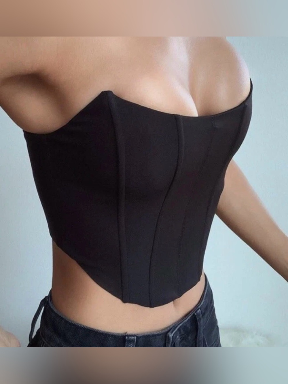 WHITE FOX Patience Sexy Black Corset Bustier size small NEW